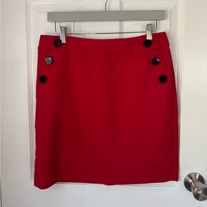 Loft Red Mini Skirt